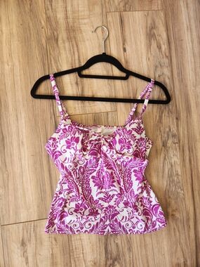 Victoria's Secret Tie-Front Tankini Size 36B 2007 Style